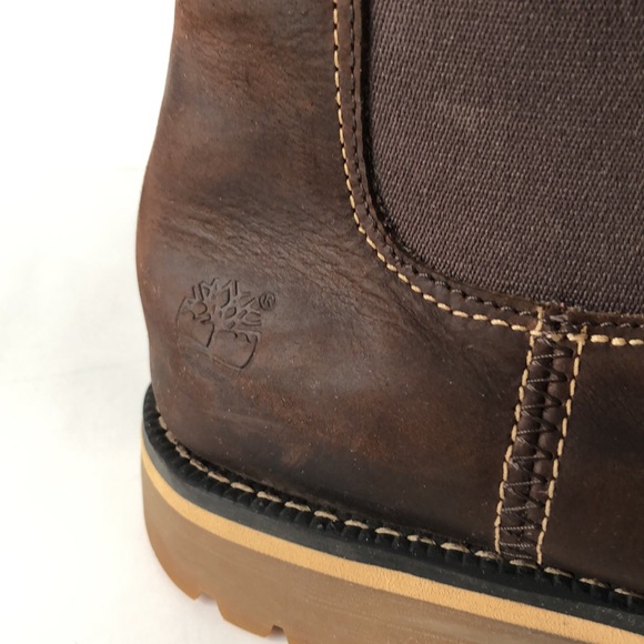 Timberland Men’s Chelsea Brown Leather Boots size 12 - Picture 2 of 14
